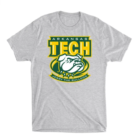 Official NCAA Arkansas Tech Jerry The Bulldog Premium Triblend T-Shirt Cover