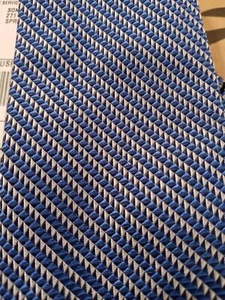 Lauren Ralph Lauren Tie Geometric Men's 100% Silk Tie Blue Professional Necktie - Picture 1 of 7