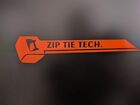 2 pack - Zip Tie Tech. Vinyl Decal Sticker Gloss Orange 7" 1/2 x 1" 3/4