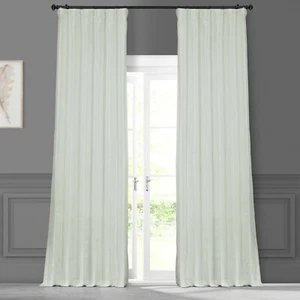 HPD Halber Preis Vorhänge Kunstseide Taft Vorhänge für Wohnzimmer 50 x 120 - Bild 1 von 2
