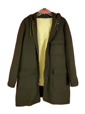 Abrigo de Colección Sears Roebuck and Co. Años 50 Ropa de Niño Mezcla de Lana Con Capucha Cremallera Completa 20 Foto 1 de 4