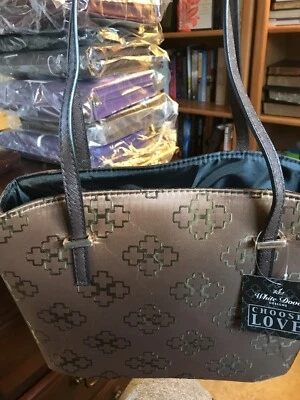 Funda de Mano Biblia/Libro Elige Amor Estilo Cartera Marrón Grande L@@K Foto 1 de 3