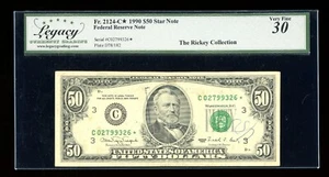 DBR 1990 $50 FRN Philadelphia STAR Fr. 2124-C* Legacy 30 Serial C02799326* - Picture 1 of 2