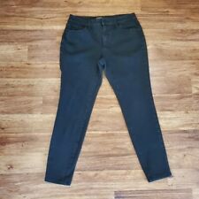 Time And Tru Women's Size 12 High Rise Skinny Black Stretch Jeans