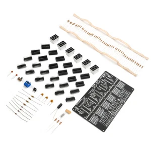 6 Digits DIY Clock Kit DIY Electronic Alarm Clock Soldering Practice Kit w/ Case - Picture 1 of 48