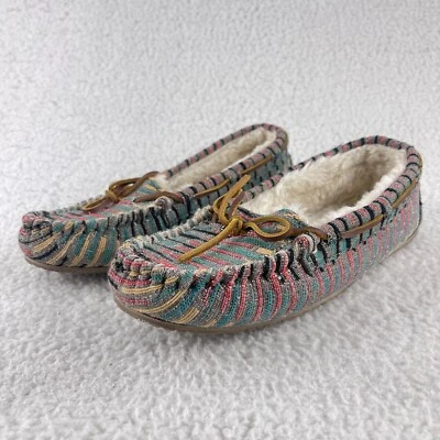 Zapato Zapatilla Minnetonka Rosa Trampero Mocacasín Mujer Sin Cordones Talla 8 Foto 1 de 4