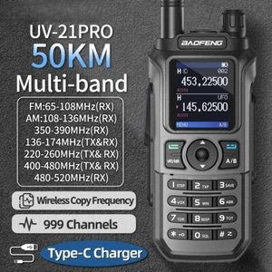 For Baofeng UV 21 Pro Wireless Copy Frequency Walkie Talkie Flashlight Ham Radio - Zdjęcie 1 z 26