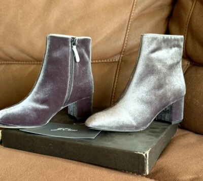 Nuevo En Caja J. Botines Crew Velvet Mia - Talla 8 Foto 1 de 2