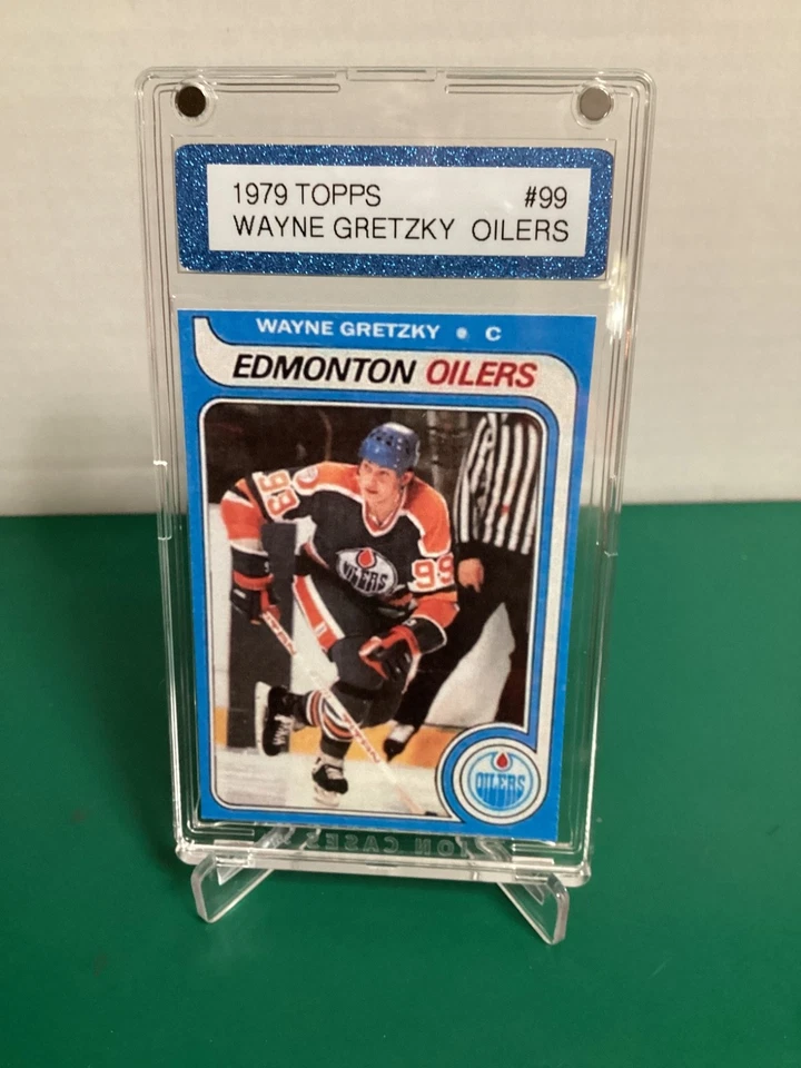 1979 Topps Wayne Gretzky Rookie Variation RC ~ Edmonton Oilers ~ Blue Mag Pro Foto 1 de 4