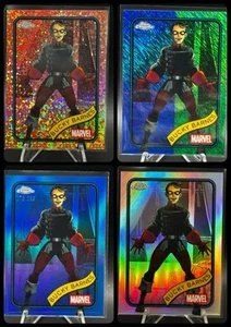 2025 Topps Chrome Marvel Bucky Barnes Rose Gold /40 Blue Green /199 Blue /99 Ref - Picture 1 of 9