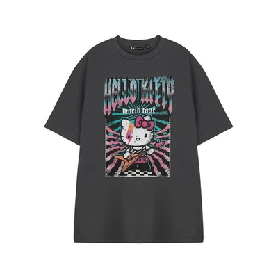 Hello Kitty  Camiseta World Tour de Manga Corta para Mujer (NS8765) - Imagen 1 de 2