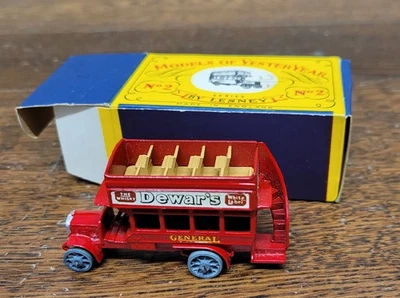C085 - Matchbox MOY N° 2  - Lesney 1910 "B" TYPE BUS, seltene Version - Bild 1 von 4