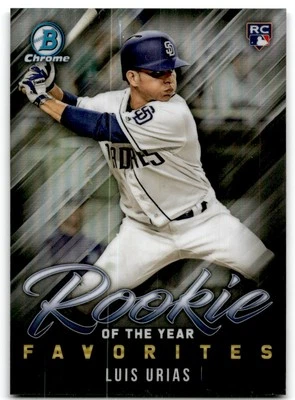 2019 Bowman #ROYF-4 Luis Urias Rookie of the Year Favorites San Diego Padres - Image 1 of 2