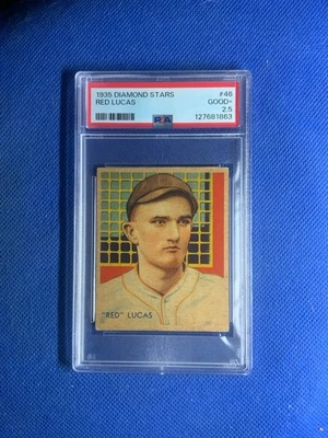 1935 Diamond Stars #46 Red Lucas PSA 2.5 - Image 1 of 2