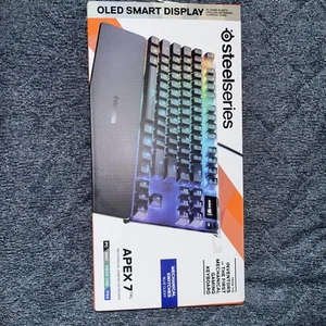 SteelSeries Apex 7 TKL Blue Switch Gaming Keyboard Used - Picture 1 of 5