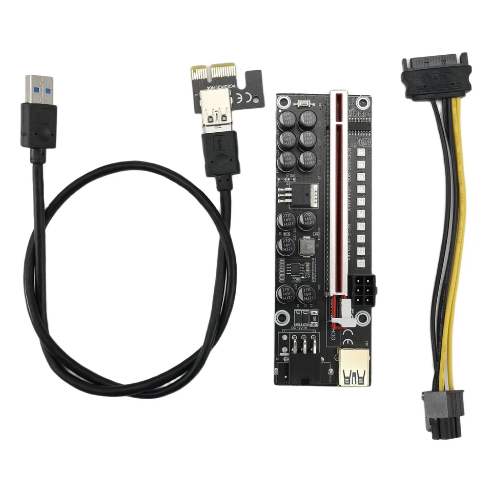 V014-MAX Scheda Riser PCI-e  USB 3.0 PCI Express 1X A 16X Adattatore PC2490 - Immagine 1 di 1