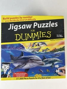 Jigsaw Puzzles for Dummies Sailing Dolphin Companions 1000 Piece New Sealed - Picture 1 of 18
