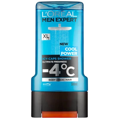 L'Oréal Men Expert Cool Power Freshness Icy-Caps Ducha, 300 ml Foto 1 de 4