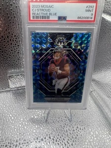 Mosaico Panini 2023 - C.J. Stroud #292 Mosaico Blu Reattivo Prizm (RC) - PSA 9 - Foto 1 di 2