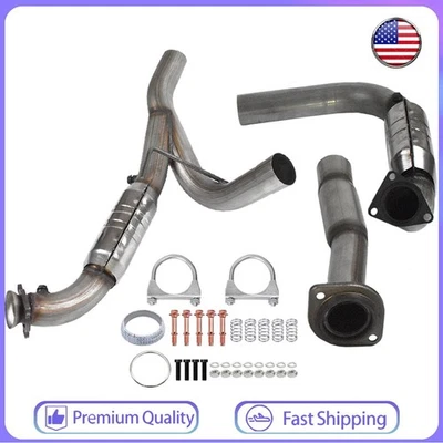 Tubo Y con DOS convertidores catalíticos 2011-17 para Chevy Silverado 2500 HD V8 6,0 L Foto 1 de 4