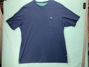 t-shirt homme tommy bahama poche M bleu - Photo 1/7