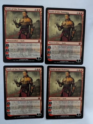 4 Koth of the Hammer Scars of Mirrodin MTG NM Free shipping with tracking - Image 1 of 2