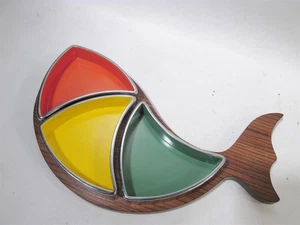 Bandeja de decoración Midcentury Japón Melamina Tiki Bar Trend Pacific? Isamu Kenmochi? - Imagen 1 de 9