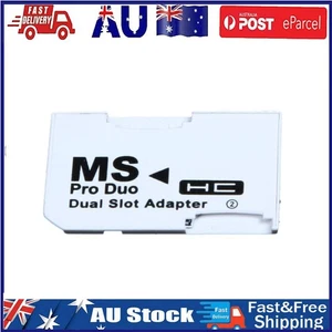Dual Slot Micro For SD SDHC TF to Memory Stick MS Card Pro Duo Reader Adapt - Picture 1 of 3