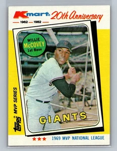 1982 Topps Kmart AL & NL MVP's #16 Willie McCovey San Francisco Giants - Picture 1 of 2