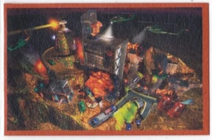 Tarjeta coleccionable Magic Box Micro Machines sitio de construcción vista superior mate RARA - Imagen 1 de 2