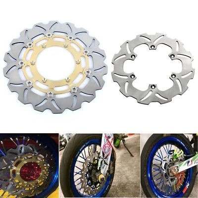 Rotores de disco de freno delanteros flotantes DRZ 400 SM 06 07 para Suzuki DRZ400SM 05-24 DRZ 400 Foto 1 de 4