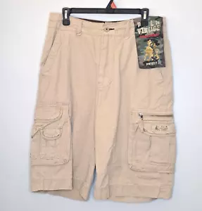 NWT Union Bay Men's Palm Vintage Cargo Multi Pocket Shorts Tan Color Size 30 - Picture 1 of 10