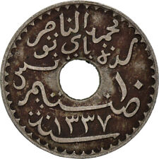[#966371] Münze, Tunesien, 10 Centimes, 1918