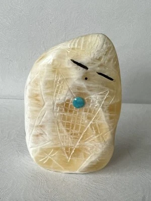 Zuni Corn Maiden - Fetish - Daniel Chattin - 雕刻绿松石 F4666 — 第 1/4 张图片