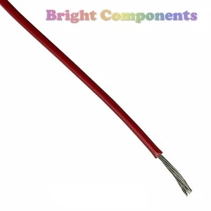 2m * Red Equipment Wire (7/0.2mm) - General Use - UK Seller - Imagen 1 de 1