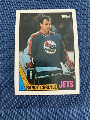 1987-88 Topps Hockey #9 Randy Carlyle - Winnipeg Jets - Image 1 of 2