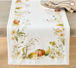 NWT Pottery Barn Bedford Harvest Cotton/Linen Table Runner - Picture 1 of 2
