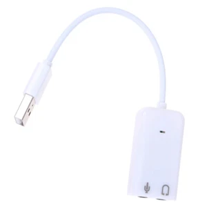 External USB Audio Sound Card Adapter 7.1 Virtual Channel With Cable 3.5mm H= JW - Picture 1 of 12