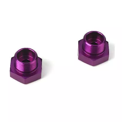 NEW Dynamite Wheel Hubs, Purple S25 2pcs DYN7198 - Image 1 of 1