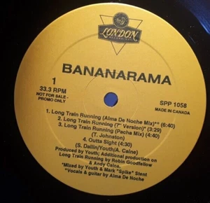 SEALED PROMO 12" CANADA VINYL Bananarama ‎Long Train Running MIXES, 8 tracks - Bild 1 von 2