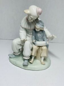 Meico Inc Handcrafted Finish Porcelain Clown Figurine Statue 