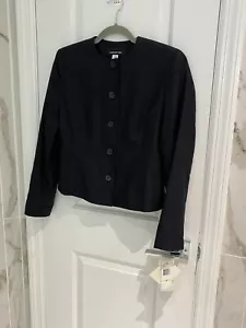 Chaqueta Blazer Botones Frontal Colección Jones New York Negro azabache Talla 4 - Imagen 1 de 12