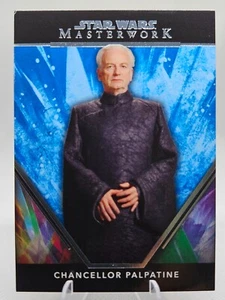 2024 Topps Star Wars Masterworks Chancellor Palpatine Blue Base - Bild 1 von 2
