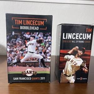 SF San Francisco Giants Tim Lincecum Bobblehead 2set Lot In Box MLB - Picture 1 of 6