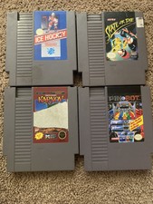 Skate or Die Pinbot Karnov Ice Hockey NES Tested NES Game Lot