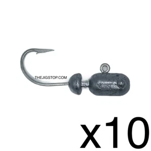 The "JETTY" BULLET jig head 10pk DIY Tie your own Flairhawks SNOOK STRIPPER - Picture 1 of 4