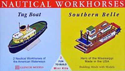 Glencoe Models 03302 - 1/100/400 Schlepper Shouthern Bell + Tug Boat Bausatz Neu - Bild 1 von 2