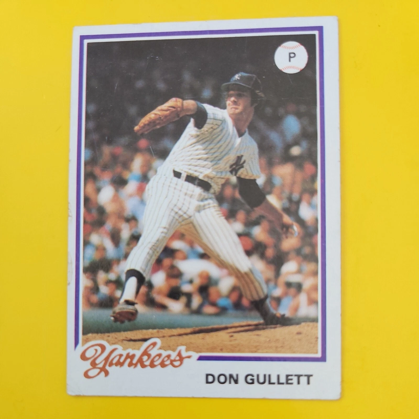 1978 TOPPS Burger King  DON GULLETT NEW YORK YANKEES #8