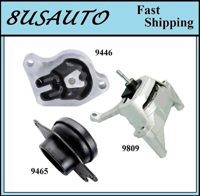 3PCS MOTOR & TRANS MOUNT FIT 2010-2017 NISSAN ALTIMA 2.5L - Image 1 of 4