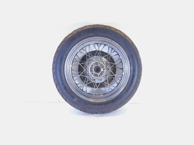 Harley Davidson Dyna Softail & Sportster 883 & 1200 Spoked Rear Wheel Rim & Tire - Image 1 of 4